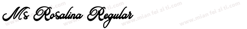 Ms Rosalina Regular字体转换